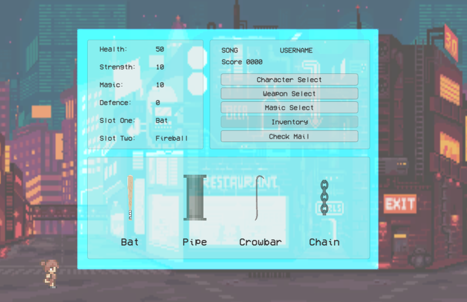 PPM Character Screen