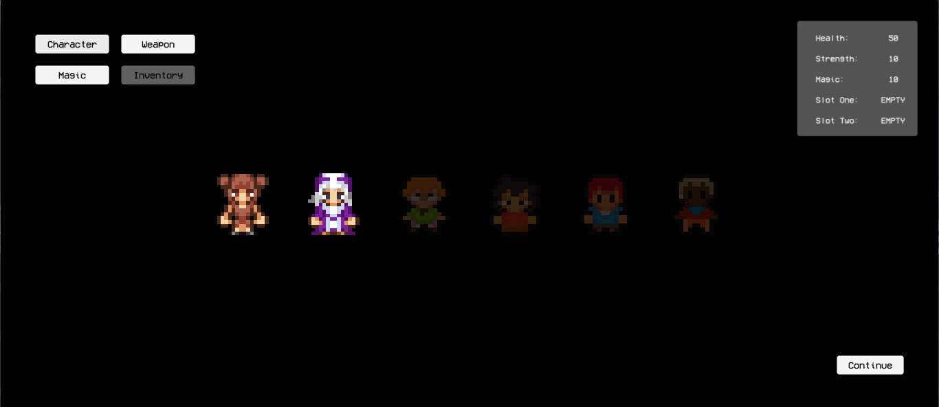 PPM Mid-Game Character Menu