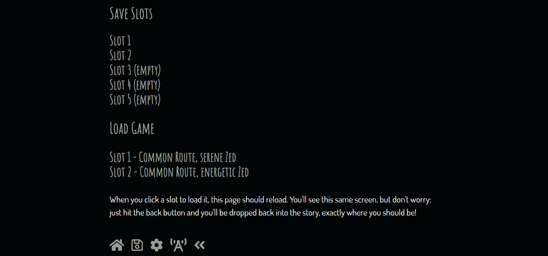 Hybrid Save Screen Screenshot
